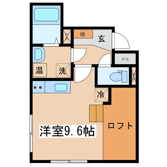 グランコンフォート双葉(ワンルーム/1階)の間取り写真