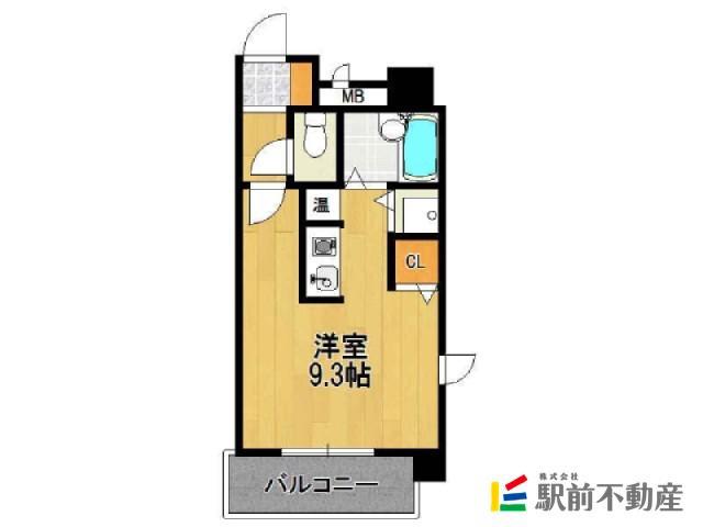 フレックス博多V(ワンルーム/2階)の間取り写真