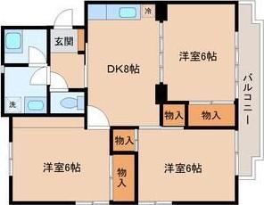 CADOG長町(3DK/2階)の間取り写真