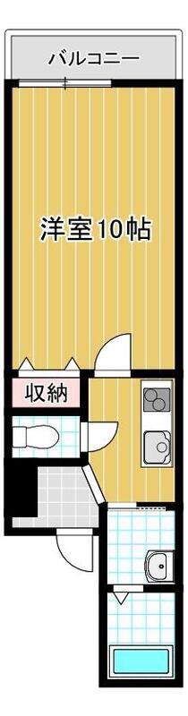 フジパレス塚口Ⅵ番館(1K/1階)の間取り写真