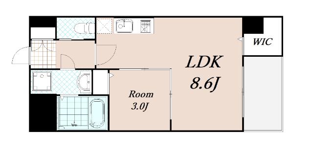 SEST新大阪(1LDK/10階)の間取り写真