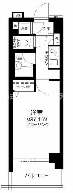 菱和パレス文京白山(1K/2階)の間取り写真
