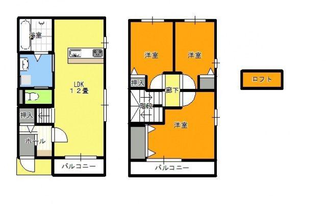 ボービラージュM(3LDK/1階)の間取り写真