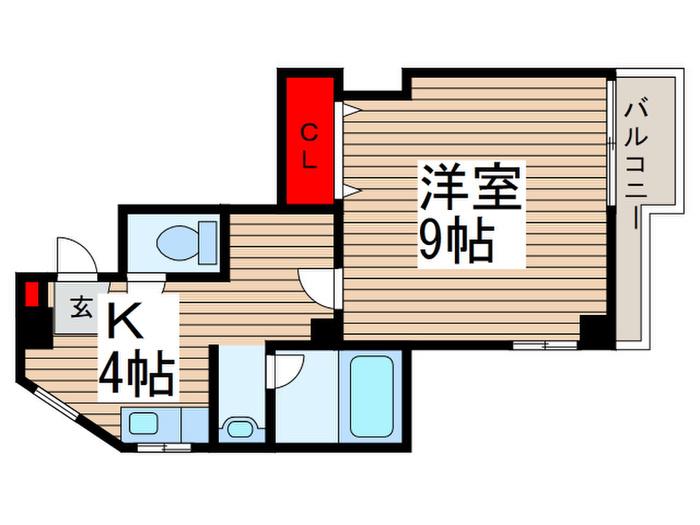 アーバンコート(1K/1階)の間取り写真