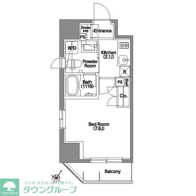 エルスタンザ文京根津(1K/3階)の間取り写真