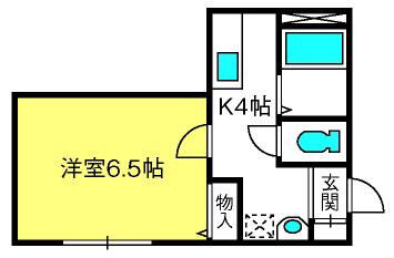 MTメゾン(1K/1階)の間取り写真