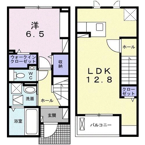 セイバリーIII(1LDK/1階)の間取り写真