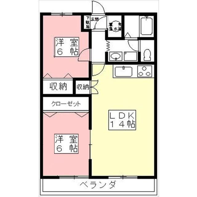 SENOX-I(2LDK/1階)の間取り写真