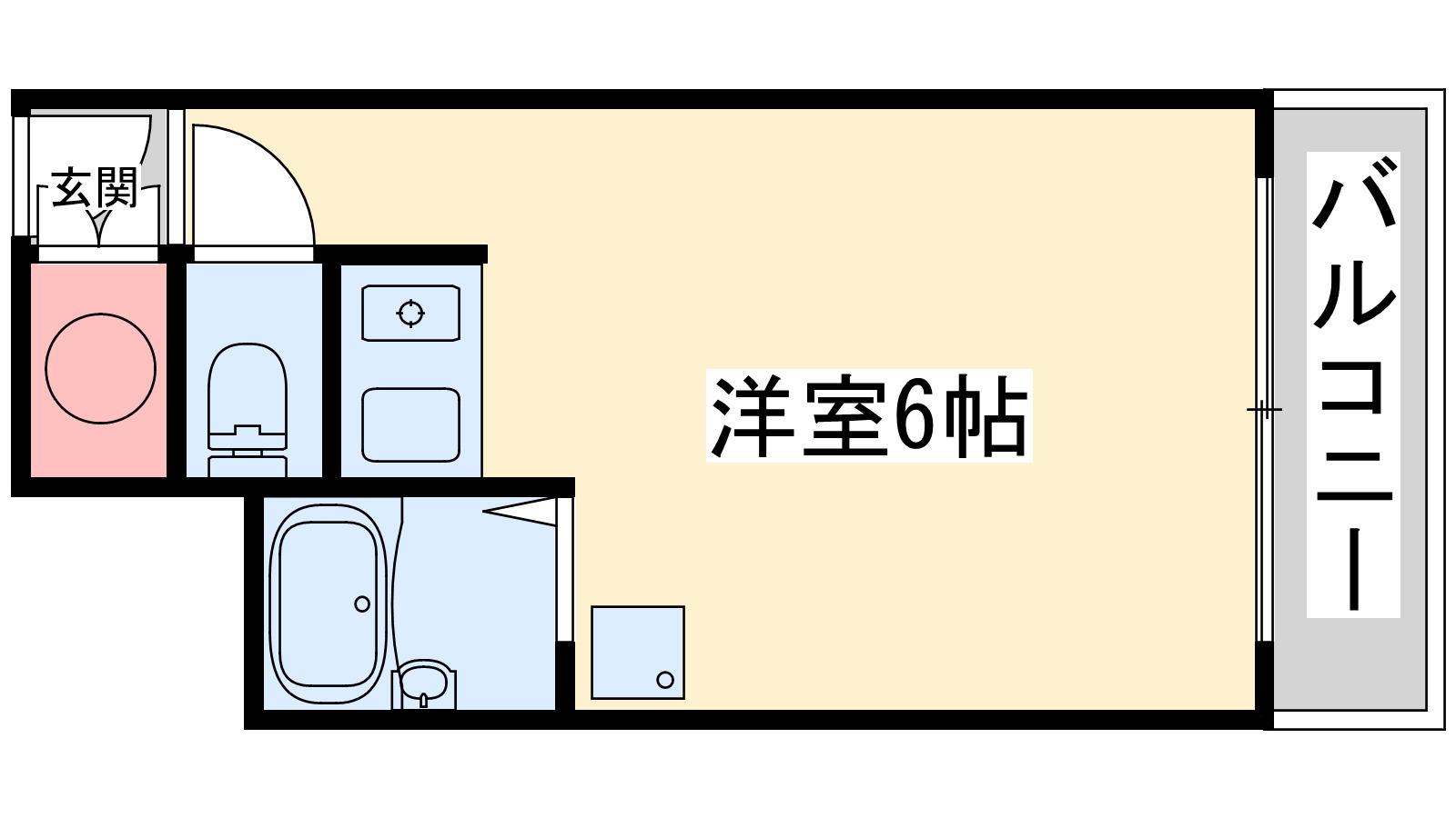 朝日プラザ新大阪(ワンルーム/9階)の間取り写真