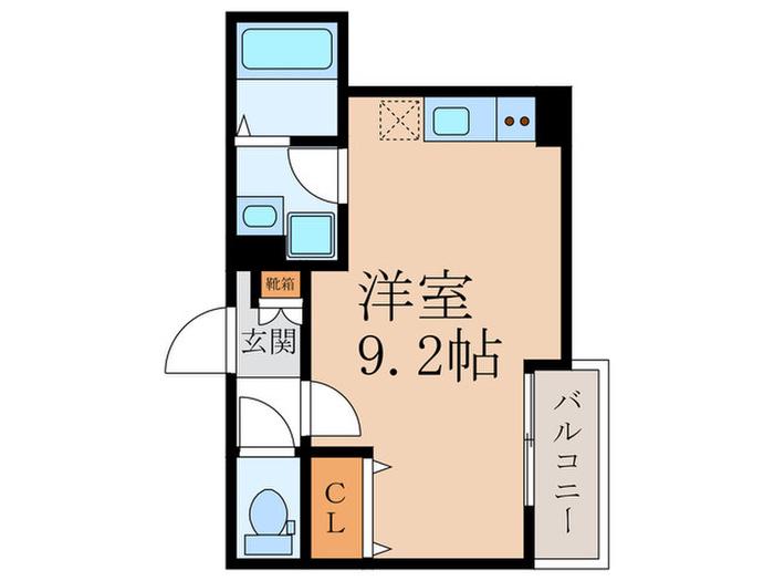 DPORTALOTUS(ワンルーム/2階)の間取り写真