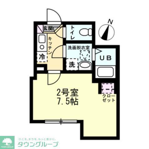 NOVELLO(1K/2階)の間取り写真
