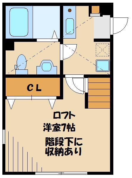 シティハイツ東林間(1K/1階)の間取り写真