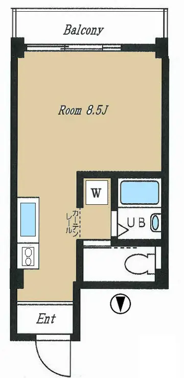 セントラル第一青山 8階階 間取り