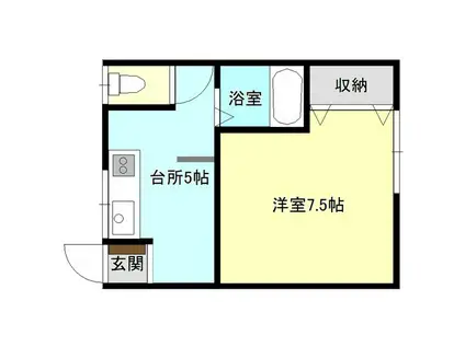プリマヴェーラ21(1K/2階)の間取り写真