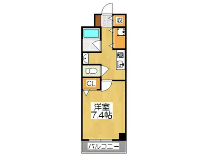 AKATSUKI II(1K/5階)の間取り写真