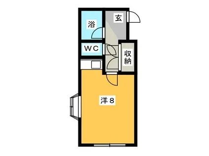 サンシャイン吉塚(ワンルーム/2階)の間取り写真