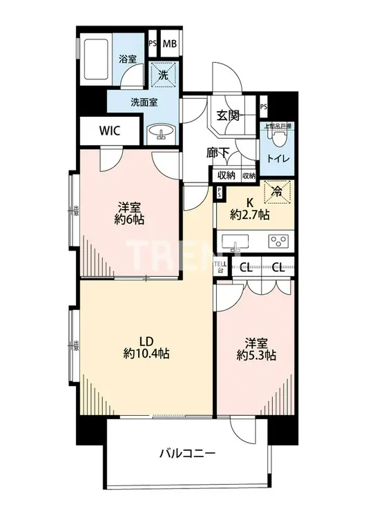 パレステュディオ新宿御苑 4階階 間取り