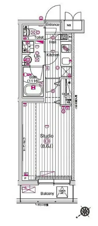 アーバンステーション成増 4階階 間取り