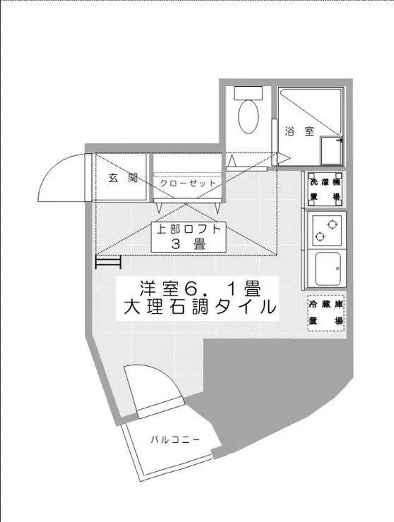 プレサージュ反町公園 3階階 間取り
