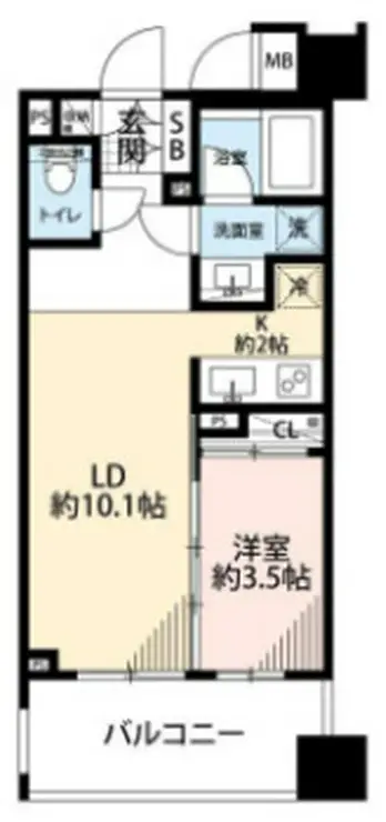 ダイナシティ西川口 8階階 間取り