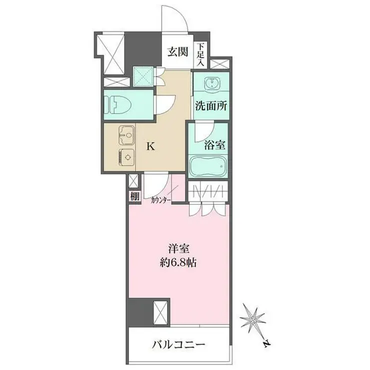 ファミール東京グランリッツ 7階階 間取り