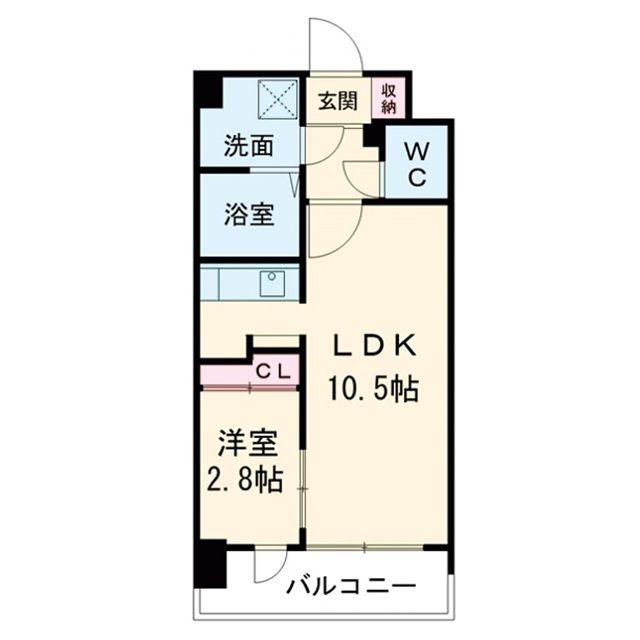 グランフェリーチェ・ナイン(1LDK/9階)の間取り写真