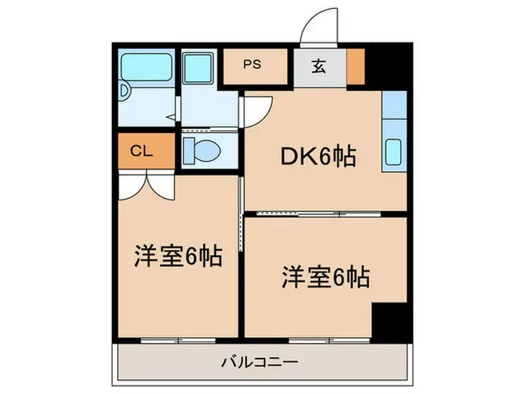 リバティ浜田山 6階階 間取り