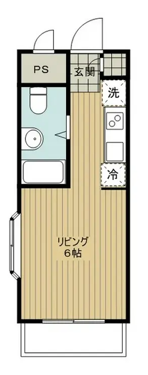 財盛マンション稲城 4階階 間取り