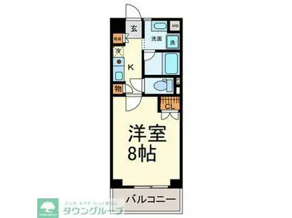 ガーデンハイツマルタカⅡ(1K/7階)の間取り写真