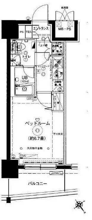 グランフォース横浜伊勢佐木町 4階階 間取り