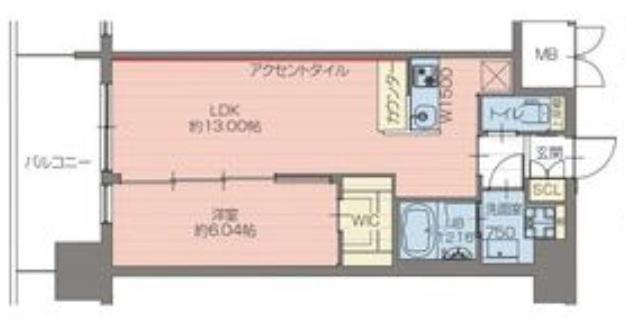 プレジオ梅田(1LDK/11階)の間取り写真
