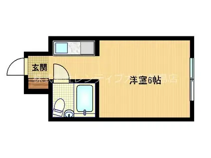 ハイライフ 中野(1K/1階)の間取り写真