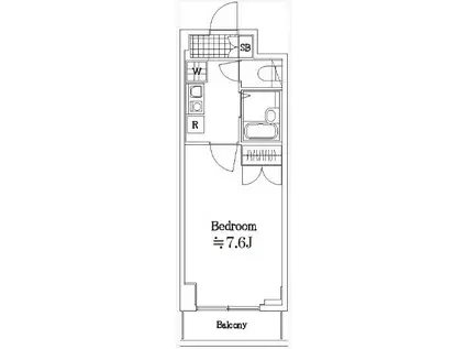 OLIO渋谷西原(1K/1階)の間取り写真