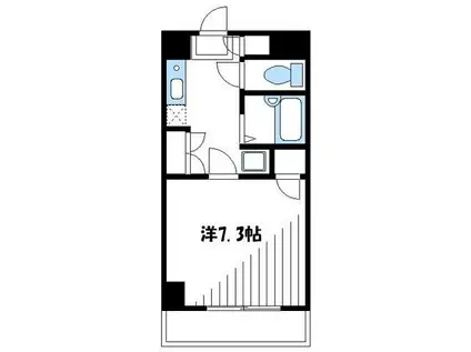 リシェール町田(1K/6階)の間取り写真