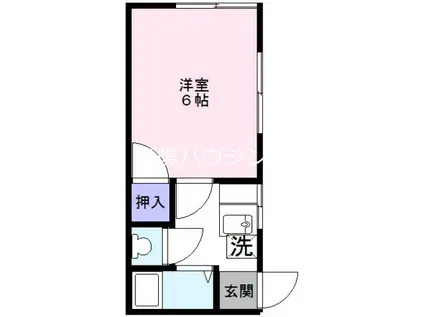 メゾン荒井(1K/2階)の間取り写真