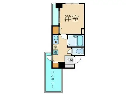 プレール九段(1K/9階)の間取り写真