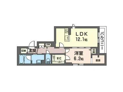 BLOOMSTAGE根岸(1LDK/3階)の間取り写真