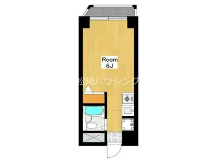 ハラスパジオ中野(ワンルーム/2階)の間取り写真