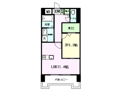 N.VILLAGE菊陽(1LDK/9階)の間取り写真