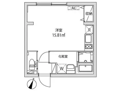 GRANDRESIDENCE ASAGAYA(ワンルーム/2階)の間取り写真