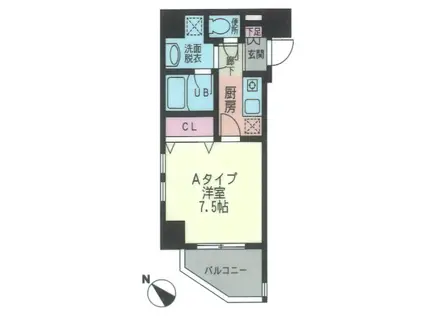 CIMA COPPI(1K/5階)の間取り写真