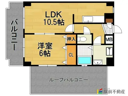 ファインエース姪浜II(1LDK/8階)の間取り写真
