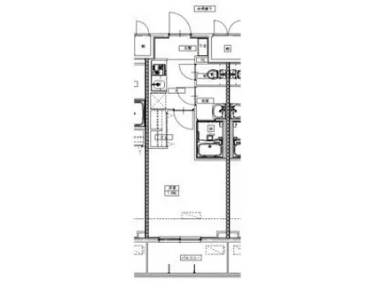 S-RESIDENCE四日市駅前COULEUR フリーレン(1K/9階)の間取り写真