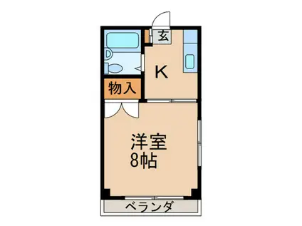 コーポダイマツ(1K/3階)の間取り写真