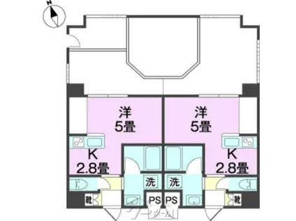 安里駅前.BLDG(1K/4階)の間取り写真