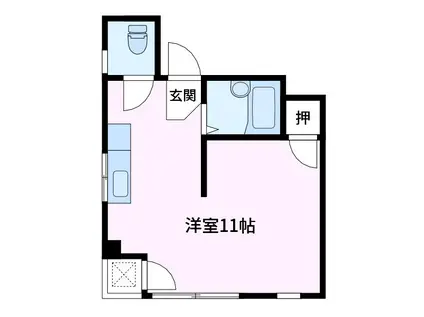 ニスモ田端新町第3榎ビル(ワンルーム/3階)の間取り写真