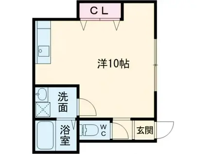 はさみの家(ワンルーム/1階)の間取り写真