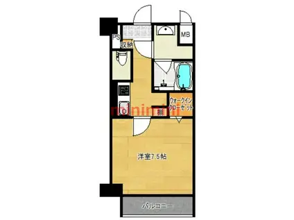 AZURE京口(1K/6階)の間取り写真