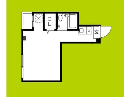 ジュネス大宮II(ワンルーム/3階)の間取り写真