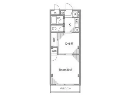 エクセルコート塩沢 I(1LDK/1階)の間取り写真